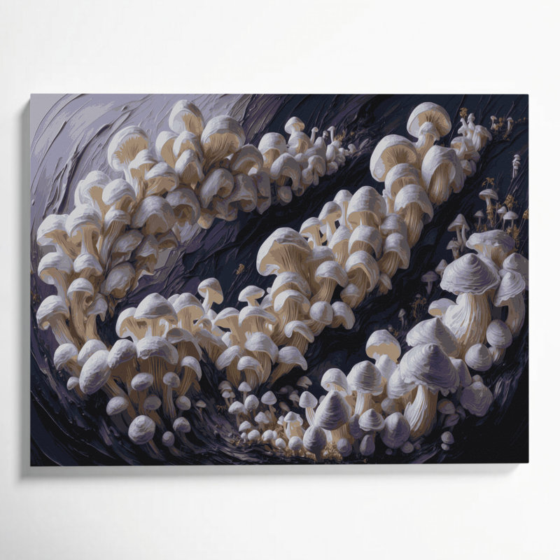 Art mural sur toile mauve, H 24 po x l 36 po