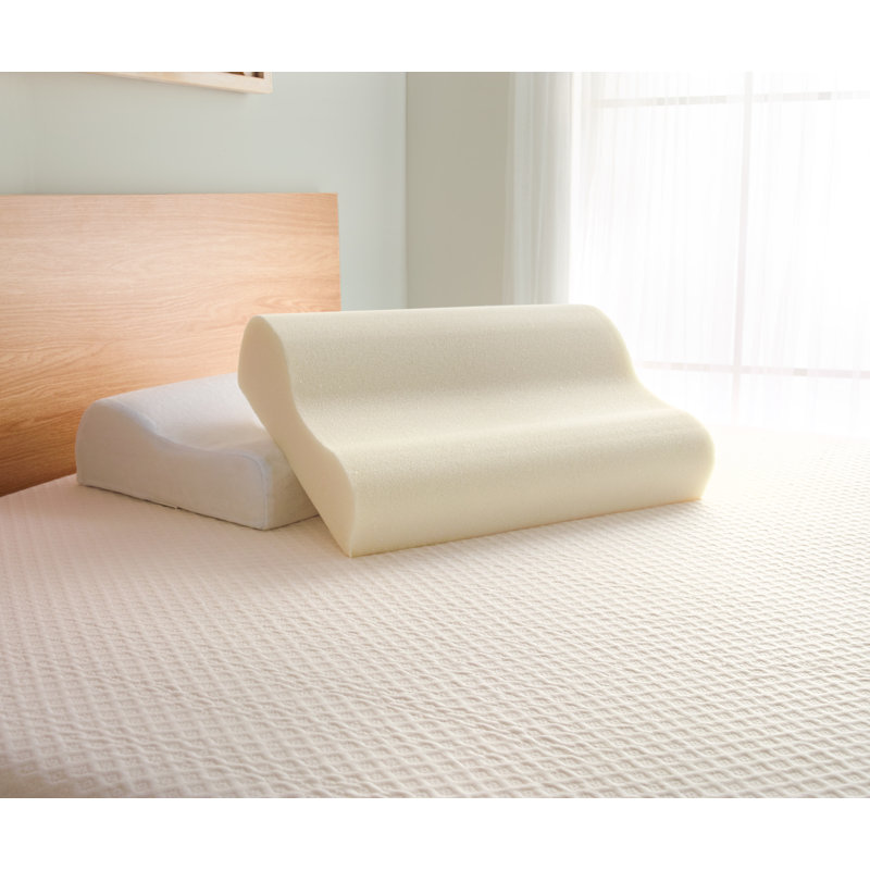 White Contour Hypoallergenic Memory Foam Pillow