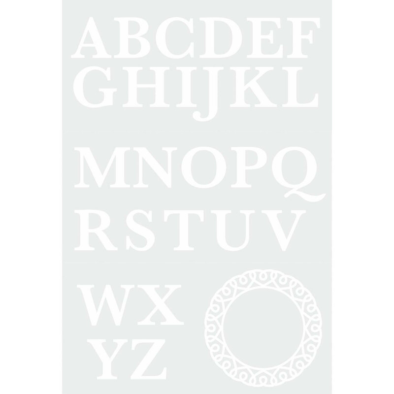 Adhésif décoratif monogramme Serif