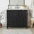 36" Bathroom Vanity Organizer With Ceramic Sink Soft Close Doors, Adjustable Shelves-105741620
