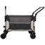 Chariot pliable multifonctionnel à roulettes avec poignée pivotante et roues tout-terrain à 360 ° - Conception robuste et réglable, grande capacité de transport, d'épicerie et d'utilisation à l'extérieur-113640583