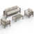 Gray Cushion/Light Coffee Frame is out of stock selected