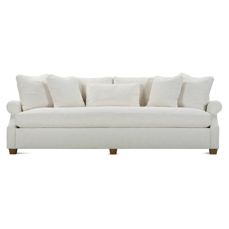 Bristol Sofa, Nomad Eggshell CryptonÂ® Chenille (102CR-79), 35" H x 98" W x 46" D, 3