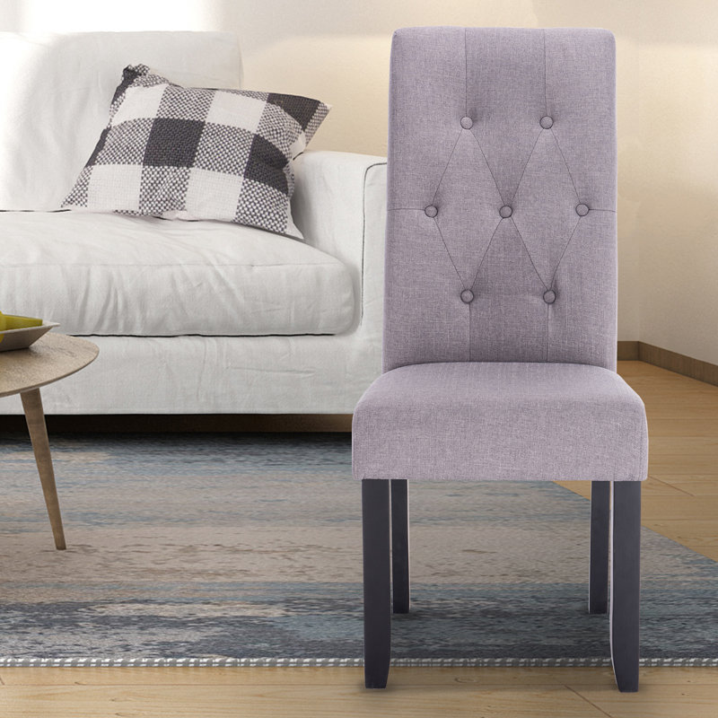 Brophy Upholstered Dining Chair, Grey