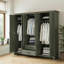 6 Door 2 Drawer Wardrobe with Mirror-119009978