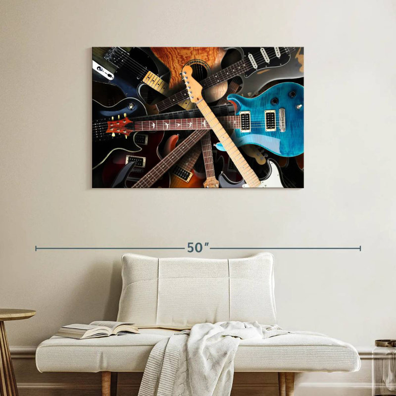 Abarca Guitar Collection, 26" H x 39" W