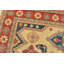 Tapis oriental en laine beige noué à la main 9 pi 10 po x 9 pi 3 po Kazak