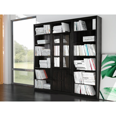 Demirhan Solid Wooden Library Bookcase H:223 W:222cm