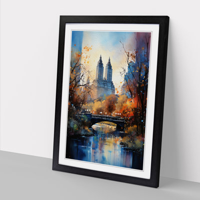 Central Park Symbolism - Single Picture Frame Print on Wood