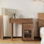 Bureau de meuble-lavabo avec rangement Ismar