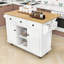 Îlot de cuisine avec armoire de rangement et 3 tiroirs pour salle à manger Dyches-1180298591