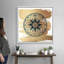 Or brossé rose Compass-impression sur toile-1443460308-1443460310