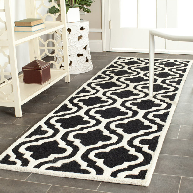 Cambridge Hand Tufted Wool Geometric Rug, Runner 2'6" x 14'