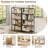 5-Tier Industrial Bookshelf, Tall Bookcase With Open Wood & Metal Design For Versatile Storage And Display-1658900416