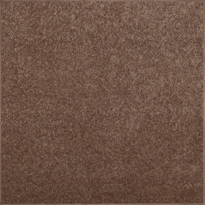 Antto Solid Low-Pile Brown Rug