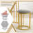 Rectangular Dining Table for 2 with 2-tier Storage Shelf for Small Space Dining Room