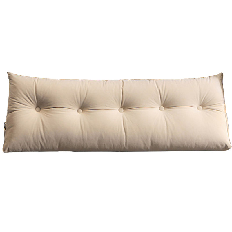 Housse et insert de coussin rectangulaire , H 19,7 po x l 39,4 po, Beige