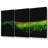 Vibrant Green Feather Canvas 3 Panel Set-1153812243