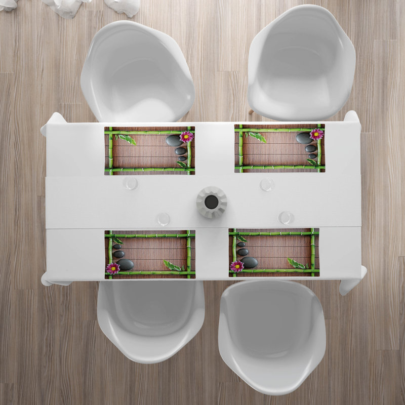 Polyester Floral Rectangle Placemat