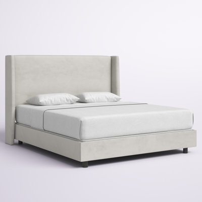 Dinapoli Upholstered Wingback Bed