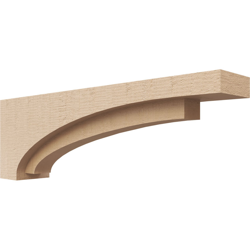 Bois de cèdre brut RiveraThane Corbel, apprêté brun clair Rivera, H 8 po x l 4 po x P 24 po