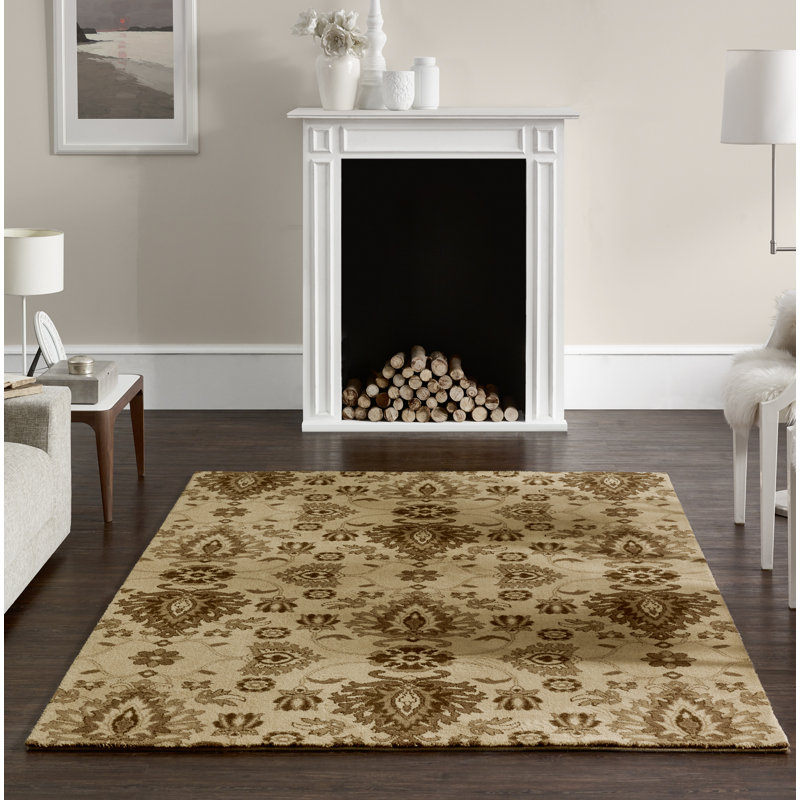 Sheryll Handwoven Beige Rug, Rectangular 160 x 230cm