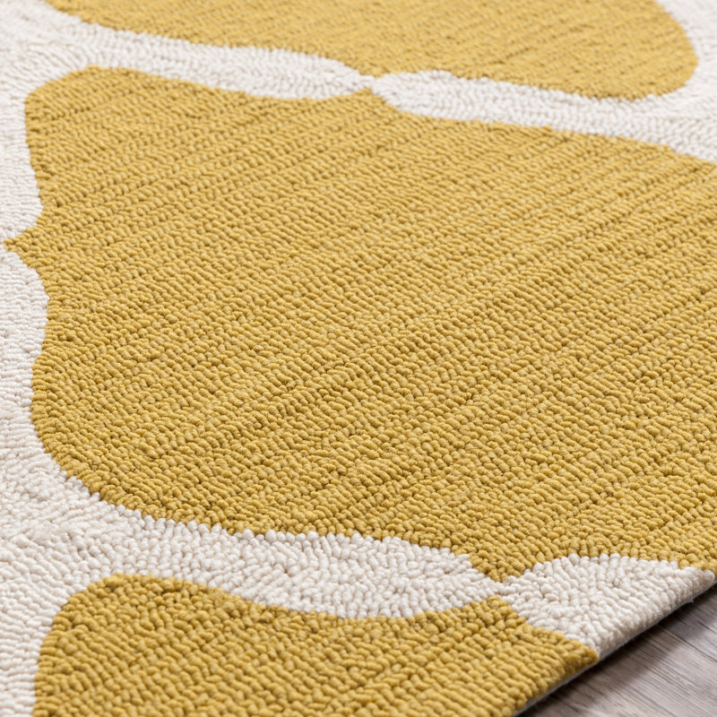 Tapis intérieur / extérieur doré Rotz, Rectangle 2 pi x 3 pi