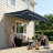 Retractable Patio Window Awning with Aluminum Frame, Polyester-122994401-122994403