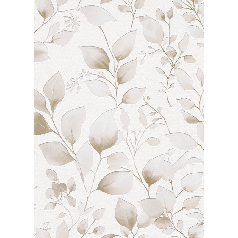 Ethereal Vinen Brown Wallpaper