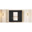 Armoire à pharmacie murale noire moderne, 5 tablettes réglables, 3 portes, de haute qualité, idéale pour l'armoire de salle de bain avec miroir, style exquis