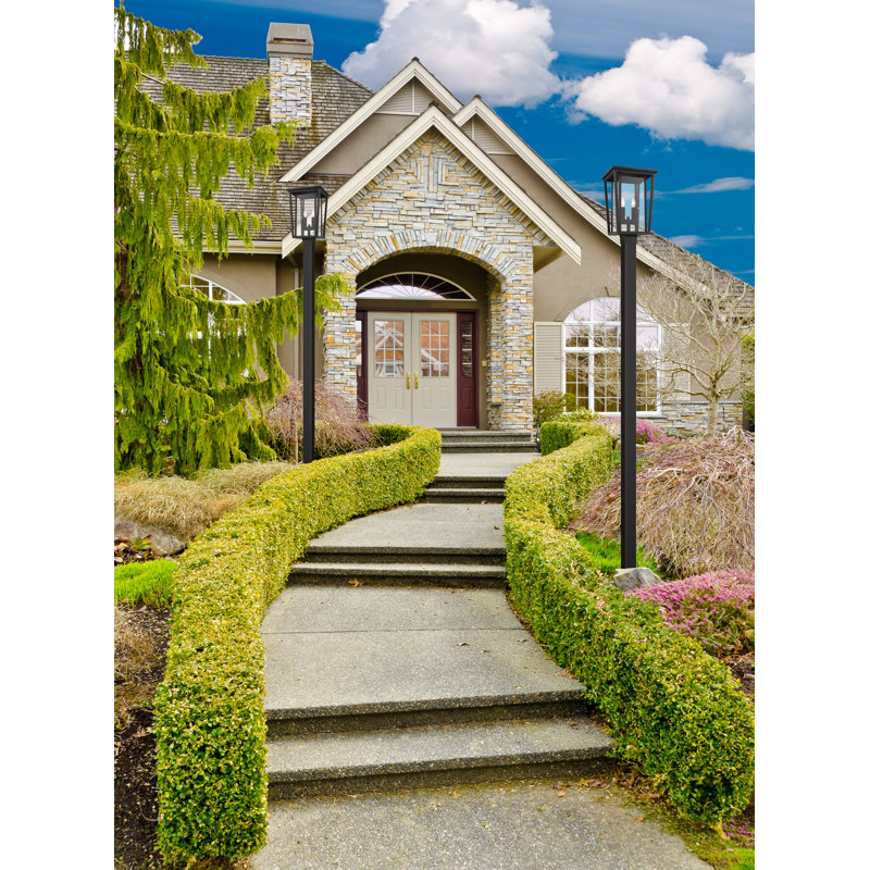 Amreet Clear Lamp Post (Full), Oil Rubbed Bronze, 113.25" H x 11.25" W x 11.25" D