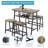 Michaux Iron Top Four Leg Base Dining Set