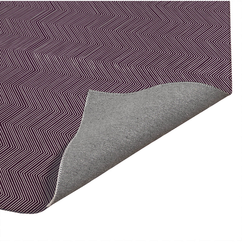 Tapis de cuisine à profil bas Byrdhill, Rectangulaire 2 pi x 3 pi, Aubergine