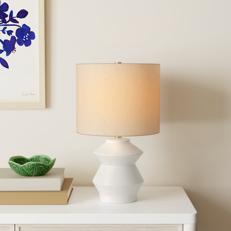 Boyes Ceramic Table Lamp, White