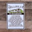 Hillbilly 10 commandements signe drôle métal chrétien étain mural art maison de campagne