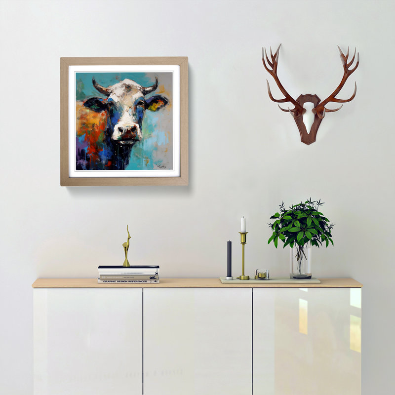 Single Picture Frame Print on Wood, Oak