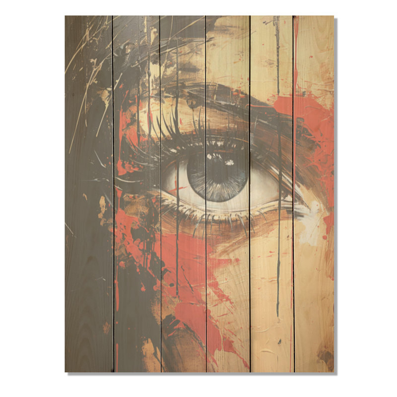 Buccaneer Rogues Reflections I - pirate, art sur bois de pin naturel, H 40 po x l 30 po