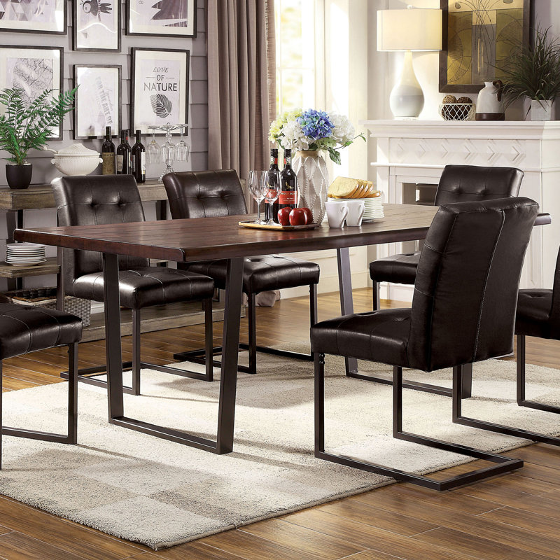Cascannon Solid Wood Top Dining Table