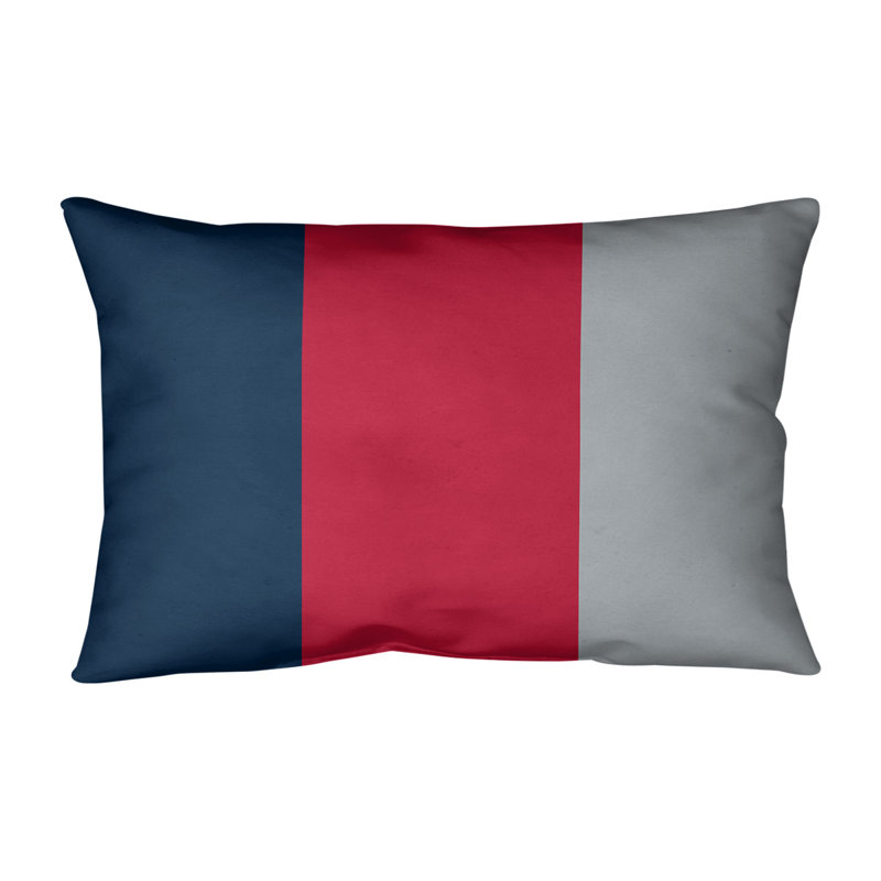 Coussin lombaire intérieur/extérieur baltimore retour, Milieu rouge / Côté argent