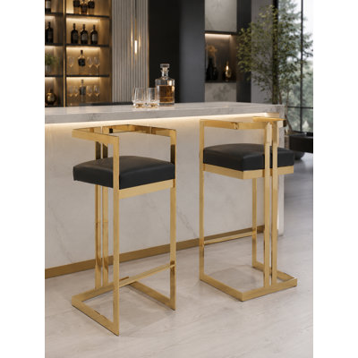 Tabouret de bar avec repose-pieds Kenzie