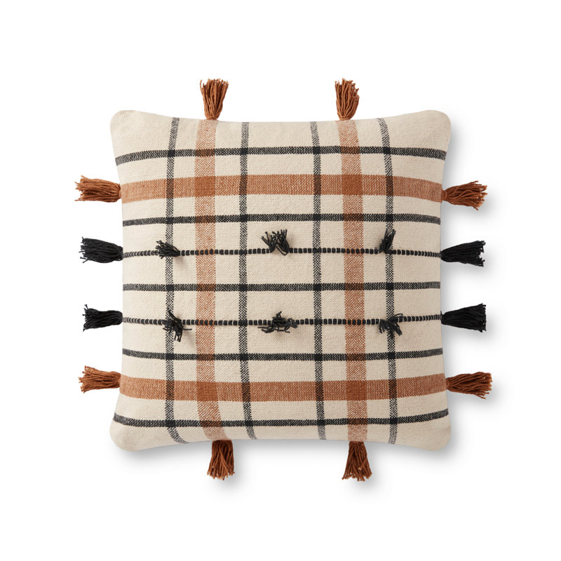 Plaid Cotton Pillow Cover