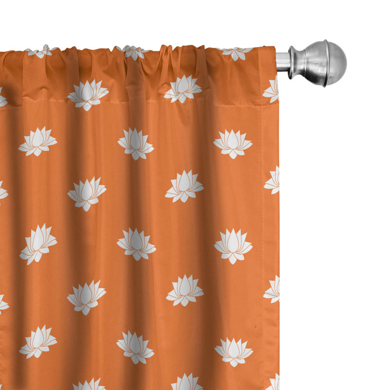 Semi-Sheer Rod Pocket Curtain Panels, 28" x 95"