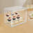 Mabilia Clear Cake Cupcake Bread Display Box Shelf 2-Tier Display Storage Container