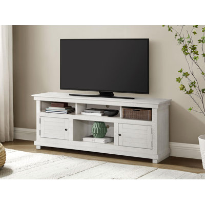 60-inch TV Stand Media Console Distressed Java by Lark Manor