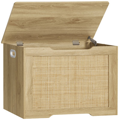 Storage Chest, Rattan Storage Bench with Storage, Toy Chest for Bedroom