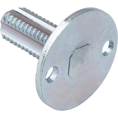 Fausse broche de porte en acier zingué | Paquet de 2 | Tige de 15/16 po de long, 3/8 po à 20 Tpi | Quincaillerie de porte antique, pièces de rechange pour boutons de porte