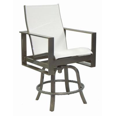 Park Place High Back Sling Swivel Bar Stool
