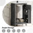 20" Bathroom Vanity - Ceramic Basin, Space Efficient, Gray Finish Base Construction