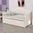 Elegant Sofa Bed Featuring Upholstered Button-Tufted Backrest and Hidden Trundle-750792858