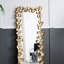 61" x 31" Full Length Mirror with Golden Leaf Accents, Floor Miiror for Living Room Bedroom